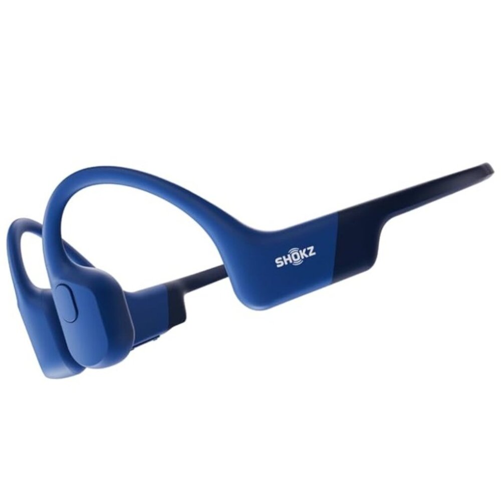 SHOKZ OpenRun, Bone Conduction Sport Headphones, Blue